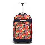 Student Trolley Bag,Men'S And Women'S Fashion Trend Double Shoulder Bag,Large-Capacity