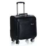 Genuine Crocodile Grain Trolley Case,Pu Business Suitcase,18 Inch Boarding Box,Universal Wheel