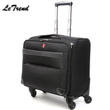 Letrend 18/20/24Inch Business Oxford Travel Multi-Function Luggage Trolley Men Large Capacity