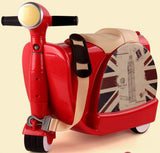Hotsale!Children Abs Case Horse Luggage On Wheels,18Inch Storage Trolley Bags For 1-3.5Years Old