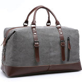 Etya Canvas Leather Men Travel Bags Carry On Luggage Storage Bags Fashion Men Business Bags Tote