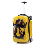 Abs Children'S Trolley Case,Car Cartoon Luggage,18-Inch Four-Wheeled Suitcase,Kids Luggage