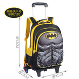 Children'S Six-Wheeled Trolley Bag,Primary School Detachable And Reduced Trolley Bag,Large Capacity