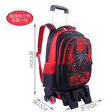 Children'S Six-Wheeled Trolley Bag,Primary School Detachable And Reduced Trolley Bag,Large Capacity