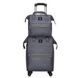 Set Luggage Portable Trolley Travel Backpack Trolley Bag Women Fashion Lightweight Large Capacity