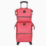 Set Luggage Portable Trolley Travel Backpack Trolley Bag Women Fashion Lightweight Large Capacity