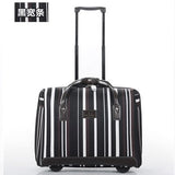18"Luggage Bag,Oxford Cloth Password Box,Travel Boarding Package,Striped Suitcase,Waterproof And