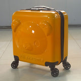 Cartoon Bear Trolley Case,Children'S 20Inch Suitcase,Cute Luggage,Abs+Pc Boarding Box,Universal