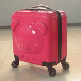 Cartoon Bear Trolley Case,Children'S 20Inch Suitcase,Cute Luggage,Abs+Pc Boarding Box,Universal