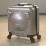Cartoon Bear Trolley Case,Children'S 20Inch Suitcase,Cute Luggage,Abs+Pc Boarding Box,Universal