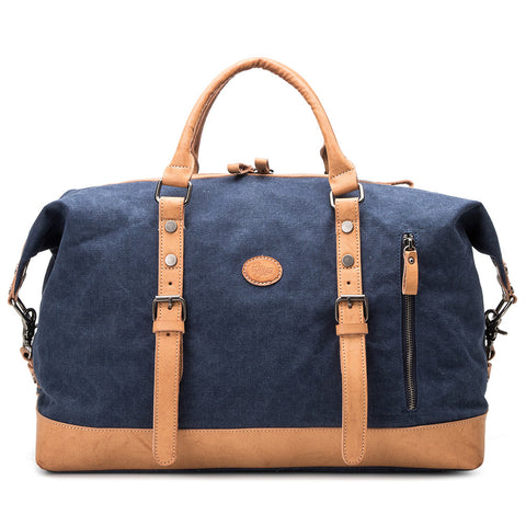Canvas Leather Men Travel Bag Carry On Luggage Bags Casual Male Duffel Bags Travel Tote Large