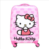 16"18" Carry-On Suitcase  With Wheels  Boys And Girls  Abs Cartoon Spinner  Luggage  Rod Suitcase