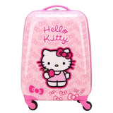 16"18" Carry-On Suitcase  With Wheels  Boys And Girls  Abs Cartoon Spinner  Luggage  Rod Suitcase