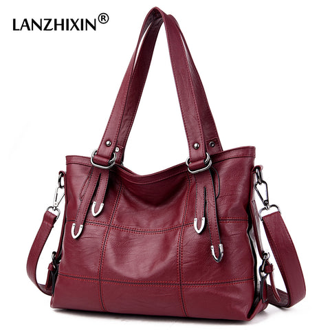 Women Pu Leather Handbags Designer Soft Shoulder Bags For Women Messenger Bags Crossbody