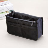 Hjkl Women Cosmetic Bag Organizer Bag In Bag  Double Zipper Makeup Bag Portable Multifunctional