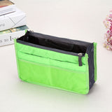 Hjkl Women Cosmetic Bag Organizer Bag In Bag  Double Zipper Makeup Bag Portable Multifunctional