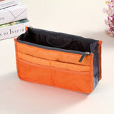 Hjkl Women Cosmetic Bag Organizer Bag In Bag  Double Zipper Makeup Bag Portable Multifunctional