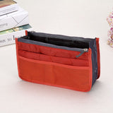 Hjkl Women Cosmetic Bag Organizer Bag In Bag  Double Zipper Makeup Bag Portable Multifunctional