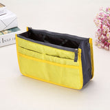 Hjkl Women Cosmetic Bag Organizer Bag In Bag  Double Zipper Makeup Bag Portable Multifunctional