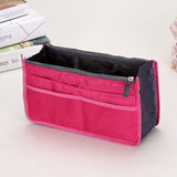 Hjkl Women Cosmetic Bag Organizer Bag In Bag  Double Zipper Makeup Bag Portable Multifunctional