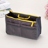 Hjkl Women Cosmetic Bag Organizer Bag In Bag  Double Zipper Makeup Bag Portable Multifunctional