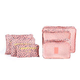 6Pcs/Set Mesh Travel Storage Bag Clothes Tidy Pouch Portable Suitcase Luggage Organizer Bag Home