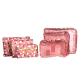 6Pcs/Set Mesh Travel Storage Bag Clothes Tidy Pouch Portable Suitcase Luggage Organizer Bag Home