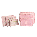 6Pcs/Set Mesh Travel Storage Bag Clothes Tidy Pouch Portable Suitcase Luggage Organizer Bag Home