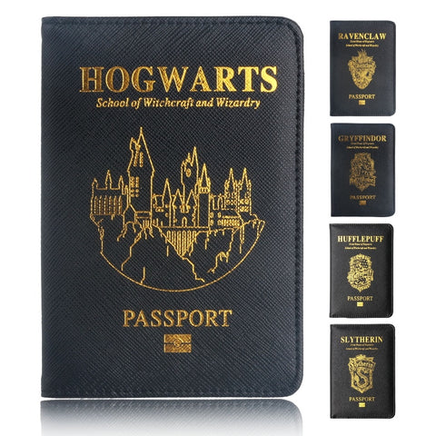 Trassory Multifunctional Rfid Blocking Harry Potter Passport Cover Leather Hogwarts Gryffindor