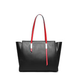 Esufeir  New Genuine Leather Ladies Handbag Solid Color Large Capacity One-Shoulder Tote Bag