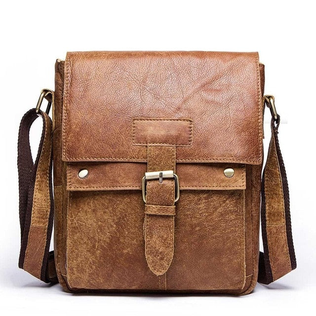 Gzcz New Shoulder Bags Genuine Leather Men Bag Famous Brand Design High Capacity Briefcase For