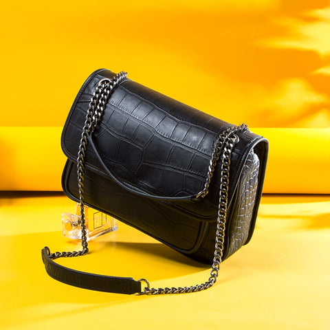 New Genuine Leather Crossbody Bag Women Messenger Bags Brand Designer Handbags Fashion Female