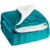 Bedsure Sherpa Fleece Blanket Throw Size Navy Blue Plush Throw Blanket Fuzzy Soft Blanket