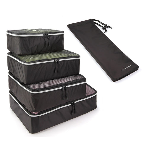 <Ship From Us >5Pcs Travel Luggage Organizer Set Water Repellency Packing Cubes Storage Bags