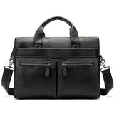 Westal Business Laptop Bags For Men Genuine Leather Men'S Bag Messenger Bag Men Leather Shoulder