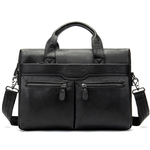 Westal Business Laptop Bags For Men Genuine Leather Men'S Bag Messenger Bag Men Leather Shoulder