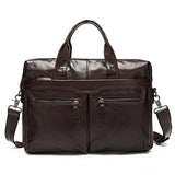 Westal Business Laptop Bags For Men Genuine Leather Men'S Bag Messenger Bag Men Leather Shoulder