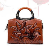 2019 New Women Bag Genuine Leather Brands Quality Cowhide Fashion Luxury Ethnic Style Artistic