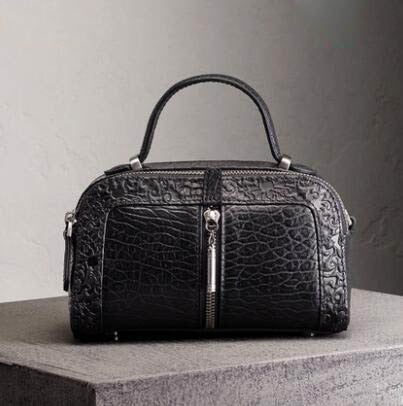 Naisibao 2019 New Women Genuine Leather Bag Embossing Fashion Luxury Women Handbags Shoulder Bag