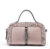 Naisibao 2019 New Women Genuine Leather Bag Embossing Fashion Luxury Women Handbags Shoulder Bag