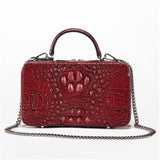Lamaxza Cowhide Women Shoulder Handbag Fashion Genuine Leather Satchels Pattern Handle Bags Zp8001