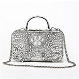 Lamaxza Cowhide Women Shoulder Handbag Fashion Genuine Leather Satchels Pattern Handle Bags Zp8001