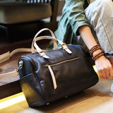 Aetoo Autumn And Winter New Simple Top Layer Soft Leather Large Capacity Portable Boston Bag Ladies