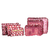 6Pcs/Set Mesh Travel Storage Bag Clothes Tidy Pouch Portable Suitcase Luggage Organizer Bag Home