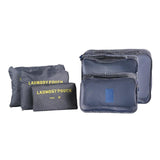 6Pcs/Set Mesh Travel Storage Bag Clothes Tidy Pouch Portable Suitcase Luggage Organizer Bag Home