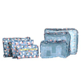 6Pcs/Set Mesh Travel Storage Bag Clothes Tidy Pouch Portable Suitcase Luggage Organizer Bag Home