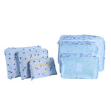 6Pcs/Set Mesh Travel Storage Bag Clothes Tidy Pouch Portable Suitcase Luggage Organizer Bag Home