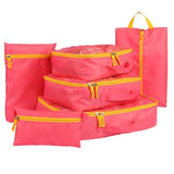 6Pcs/Set Travel Storage Bag Clothes Tidy Pouch Luggage Organizer Portable Container Nylon