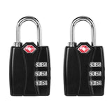 2Pcs/Set Resettable 3-Digit Tsa Customs Code Locks Travel Luggage Suitcase Combination Padlocks