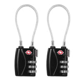 2Pcs/Set Resettable 3-Digit Tsa Customs Code Locks Travel Luggage Suitcase Combination Padlocks